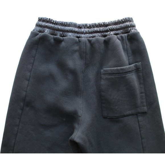 VAARA Elastic Flare-Leg Sweatpants 27" / Size XS / Black Pin Tuck Lounge Pants - Picture 8 of 12